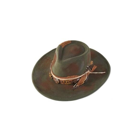 Distress Vintage Shapable Fedora Cowboy Hat